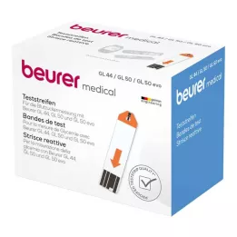 BEURER Bandelettes de test de la glycémie GL44/GL50, 100 pièces