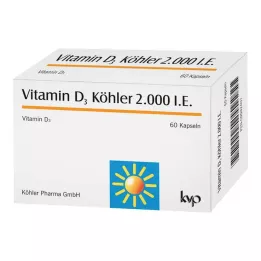 VITAMIN D3 KÖHLER 2.000 I.U. en gélules, 60 gélules