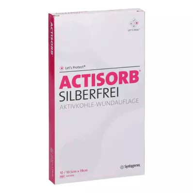 Compresses Actisorb sans argent 10,5x19 cm, 10 pc Compresses Actisorb sans argent 10,5x19 cm, 10 pc