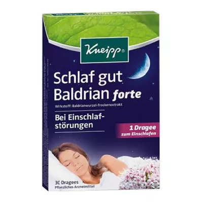 Kneipp Dormez bien Comprimés enrobés de valériane forte, 30 pc