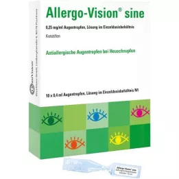 ALLERGO-VISION sine 0,25 mg/ml AT en récipient unidose, 10X0.4 ml