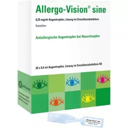 ALLERGO-VISION sine 0,25 mg/ml AT en récipient unidose, 20X0.4 ml
