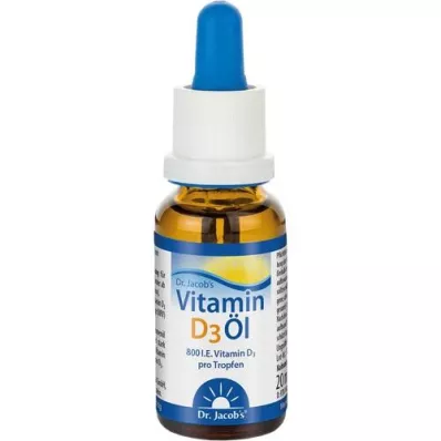 VITAMIN D3 ÖL Gouttes de Dr.Jacob, 20 ml