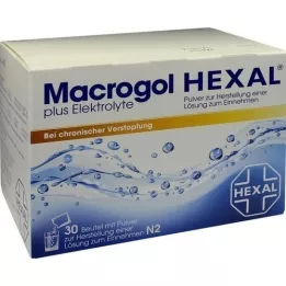 MACROGOL HEXAL plus Electrolytes Plv.à H.E.L.z.E., 30 pces
