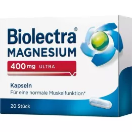 BIOLECTRA Magnésium 400 mg ultra gélules, 20 pcs