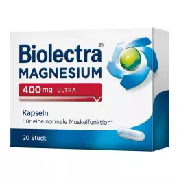 BIOLECTRA Magnésium 400 mg ultra gélules, 20 pcs