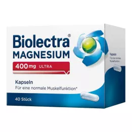 BIOLECTRA Magnésium 400 mg ultra gélules, 40 pc
