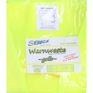 SENADA Gilet de sécurité jaune en sachet, 1 pc