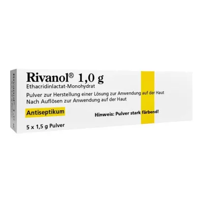 Rivanol 1,0 g de poudre, 5 pc Rivanol 1,0 g de poudre, 5 pc