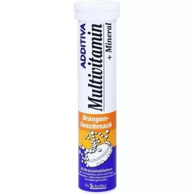 ADDITIVA Comprimés effervescents Multivit.+Minéraux Orange R, 20 pces