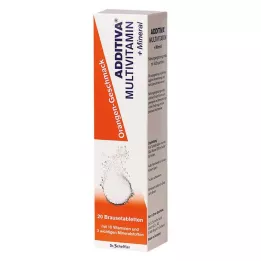 ADDITIVA Comprimés effervescents Multivit.+Minéraux Orange R, 20 pces