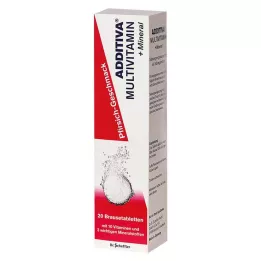 ADDITIVA Comprimés effervescents Multivit + Minéral Pêche R, 20 comprimés