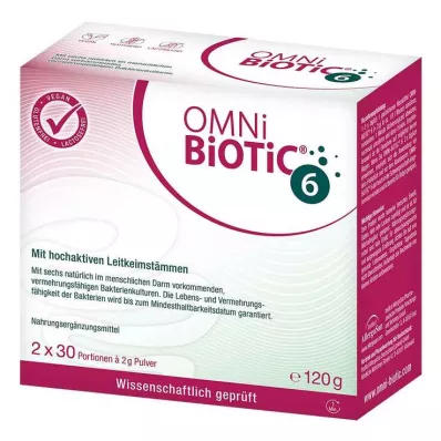 Omni Biotic 6 poudre, 2X60 g