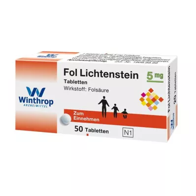 Fol Lichtenstein 5 mg comprimés, 50 pc Fol Lichtenstein 5 mg comprimés, 50 pc