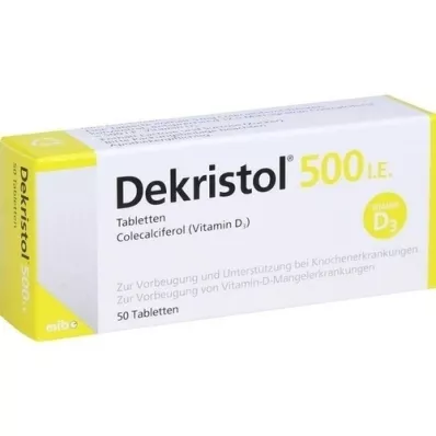 DEKRISTOL Comprimés de 500 UI, 50 pc