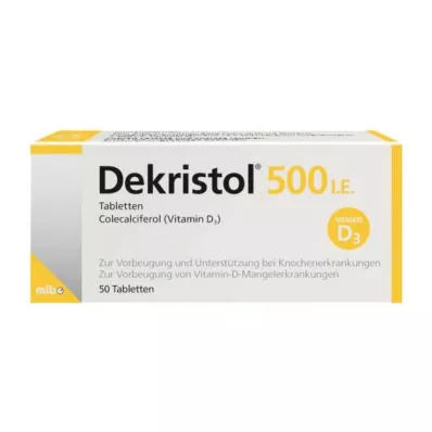 Dekristol 500 UI comprimés, 50 pc