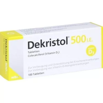 DEKRISTOL Comprimés de 500 UI, 100 pièces