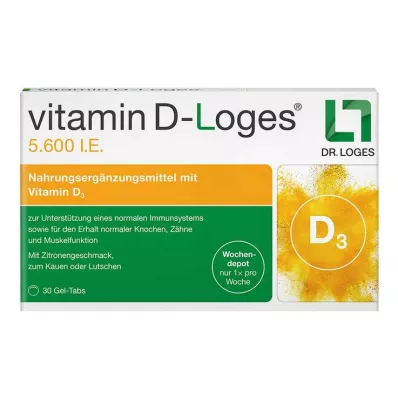 Vitamine D-Loges 5 600 UI comprimés à croquer, 30 pc Vitamine D-Loges 5 600 UI comprimés à croquer, 30 pc