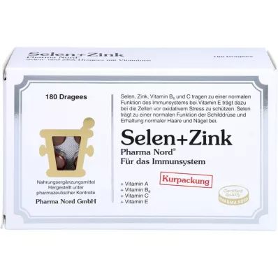 SELEN+ZINK Pharma Nord dragées, 180 unités