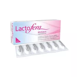 LACTOFEM Suppositoires vaginaux à lacide lactique, 14 pces