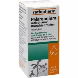 PELARGONIUM-RATIOPHARM Gouttes bronchiques, 20 ml