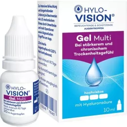 HYLO-VISION Gel multi gouttes pour les yeux, 10 ml