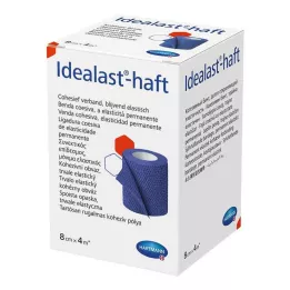 IDEALAST-Bande haft color 8 cmx4 m bleu, 1 pc