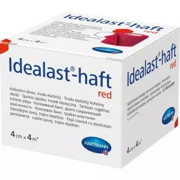 IDEALAST-Bande haft color 4 cmx4 m rouge, 1 pc