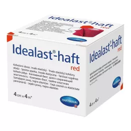IDEALAST-Bande haft color 4 cmx4 m rouge, 1 pc