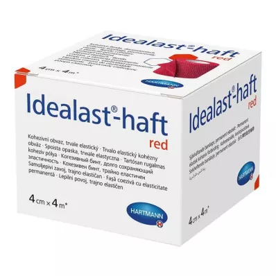 IDEALAST-Bande haft color 4 cmx4 m rouge, 1 pc