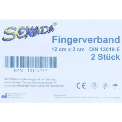SENADA Bandage pour doigt 2x12 cm, 2 pces