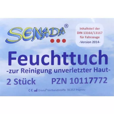 Lingettes humides Senada, 2 pc Lingettes humides Senada, 2 pc