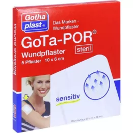 GOTA-POR Pansement adhésif stérile 60x100 mm, 5 pces