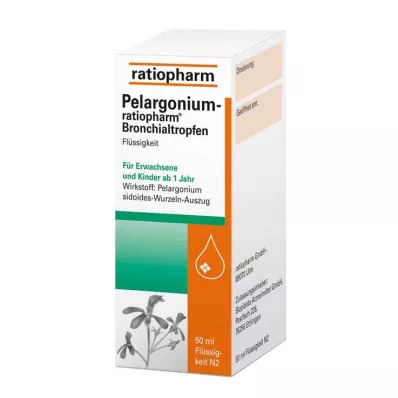 Pelargonium ratiopharm gouttes bronchiques, 50 ml