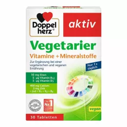 DOPPELHERZ Végétarien Vitamines+minéraux actifs, 30 pièces