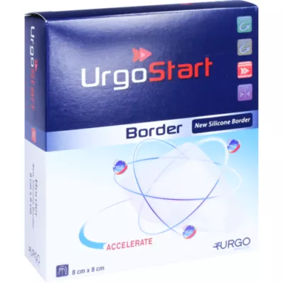 URGOSTART Border 8x8 cm pansement mousse, 10 pces