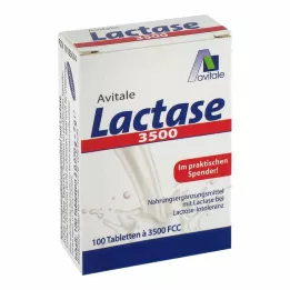 LACTASE 3.500 FCC Comprimés dans un distributeur cliquable, 100 pcs