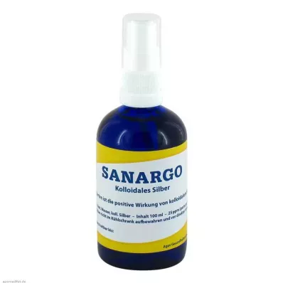 Flacon pulvérisateur dargent colloïdal Sanargo, 100 ml