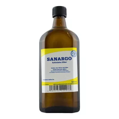 Flacons dargent colloïdal Sanargo, 500 ml