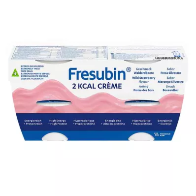 Fresubin 2 kcal crème fraise des bois |Pudding & aliment de construction (4x125 g) Fresubin 2 kcal crème fraise des bois |Pudding & aliment de construction (4x125 g)