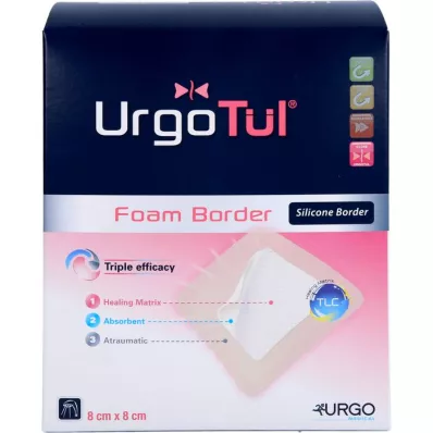 URGOTÜL Pansement Foam Border 8x8 cm, 20 pces