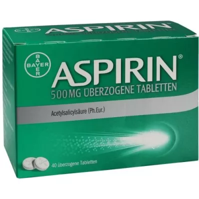 ASPIRIN 500 mg Comprimés enrobés, 40 pièces