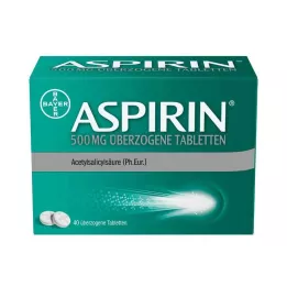 ASPIRIN 500 mg Comprimés enrobés, 40 pièces