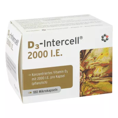 Capsules D3-Intercell 2000 UI, 180 pièces Capsules D3-Intercell 2000 UI, 180 pièces