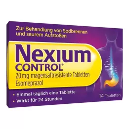 NEXIUM Control 20 mg comprimés gastro-résistants, 14 comprimés