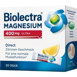 BIOLECTRA Magnésium 400 mg ultra direct citron, 20 comprimés