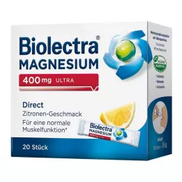 BIOLECTRA Magnésium 400 mg ultra direct citron, 20 comprimés
