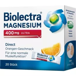 BIOLECTRA Magnésium 400 mg ultra Direct Orange, 20 comprimés