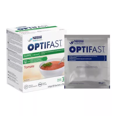 Poudre de tomate pour soupe maison Optifast, 8X55 g