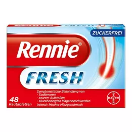 RENNIE FRESH Comprimés à mâcher, 48 pcs